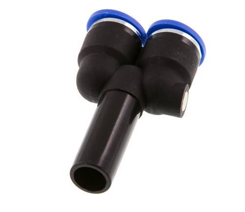 Racor rápido en Y de 10 mm x 12 mm con enchufe PA 66 NBR