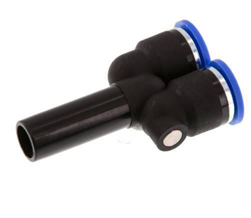 Racor rápido en Y de 10 mm x 12 mm con enchufe PA 66 NBR