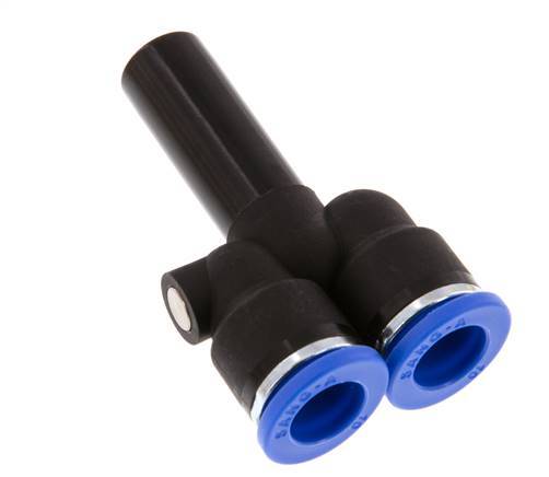 Racor rápido en Y de 10 mm x 12 mm con enchufe PA 66 NBR