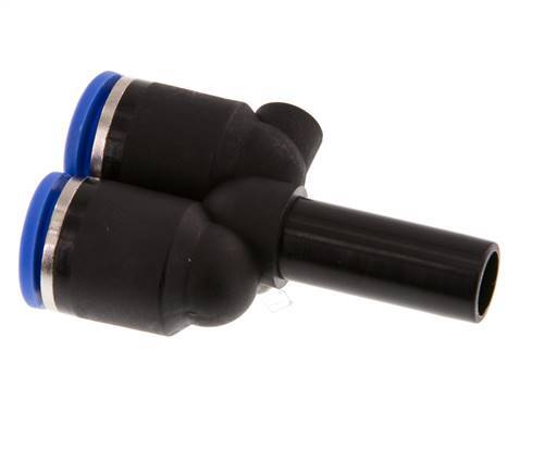 Racor rápido en Y de 12 mm x 12 mm con enchufe PA 66 NBR