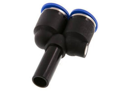Racor rápido en Y de 12 mm x 12 mm con enchufe PA 66 NBR