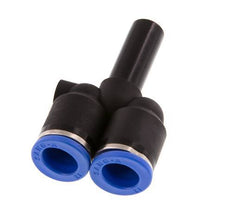 Racor rápido en Y de 12 mm x 12 mm con enchufe PA 66 NBR