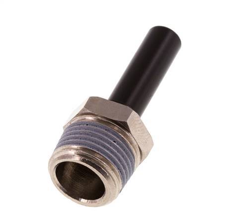 Racor de 8mm x R3/8'' con rosca macho Latón/PA 66 NBR [5 Piezas]