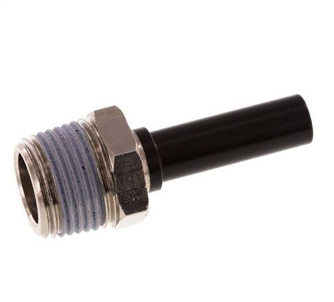 Racor de 8mm x R3/8'' con rosca macho Latón/PA 66 NBR [5 Piezas]