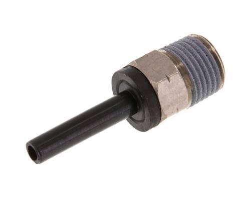 Racor de 4mm x 1/8'' NPT con rosca macho latón/PA 66 NBR [2 piezas]