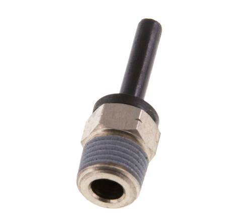 Racor de 4mm x 1/8'' NPT con rosca macho latón/PA 66 NBR [2 piezas]