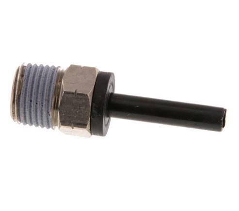 Racor de 4mm x 1/8'' NPT con rosca macho latón/PA 66 NBR [2 piezas]