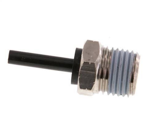 Racor de 4mm x 1/4'' NPT con rosca macho latón/PA 66 NBR [2 piezas]