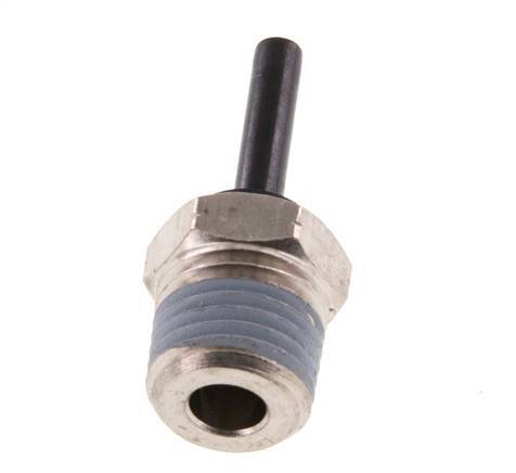 Racor de 4mm x 1/4'' NPT con rosca macho latón/PA 66 NBR [2 piezas]