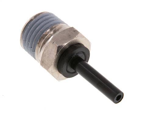 Racor de 4mm x 1/4'' NPT con rosca macho latón/PA 66 NBR [2 piezas]