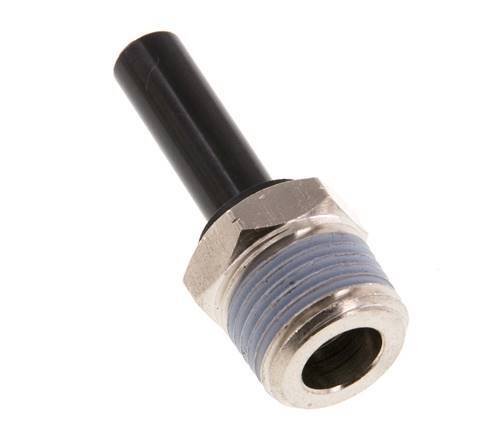Racor de 8mm x 3/8'' NPT con rosca macho latón/PA 66 NBR [2 piezas]