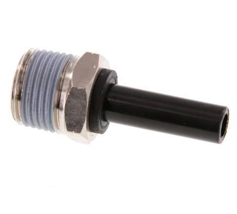 Racor de 8mm x 3/8'' NPT con rosca macho latón/PA 66 NBR [2 piezas]