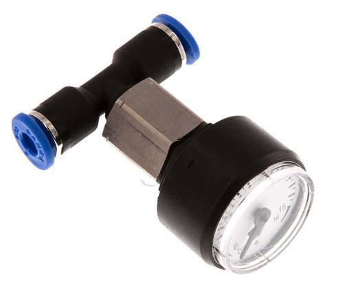 Manómetro 4mm Unión Recta 0-16 bar (0-232psi)