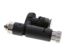 Regulador de presión neumático 4mm - M5 con manómetro