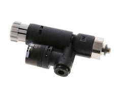 Regulador de presión neumático 4mm - M5 con manómetro