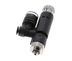 Regulador de presión neumático 4mm - M5 con manómetro