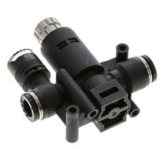 Regulador de presión neumático de 8 mm con manómetro