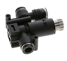 Regulador de presión neumático de 8 mm con manómetro