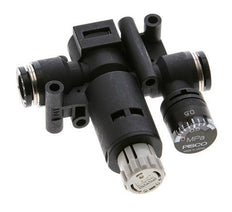 Regulador de presión neumático de 8 mm con manómetro