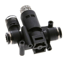 Regulador de presión neumático de 8 mm con manómetro