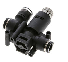 Regulador de presión neumático de 8 mm con manómetro