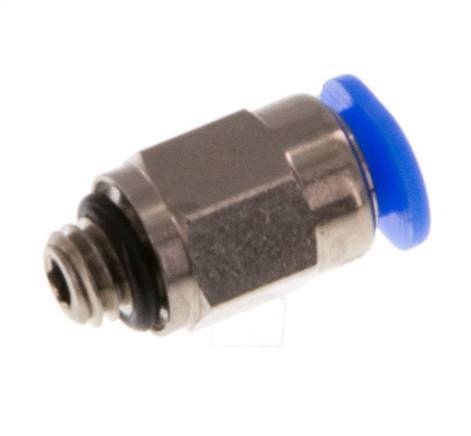 Racor de 3mm x M 5 con rosca macho Latón/POM NBR Diseño compacto [5 piezas]
