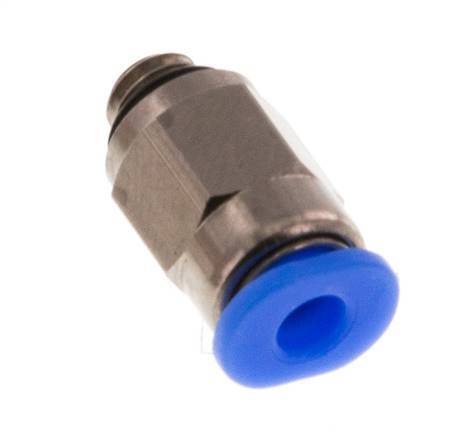 Racor de 3mm x M 5 con rosca macho Latón/POM NBR Diseño compacto [5 piezas]