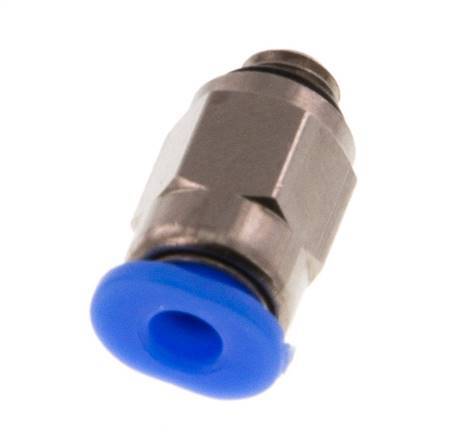 Racor de 3mm x M 5 con rosca macho Latón/POM NBR Diseño compacto [5 piezas]