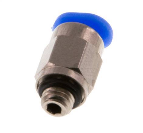 Racor de 3mm x M 5 con rosca macho Latón/POM NBR Diseño compacto [5 piezas]