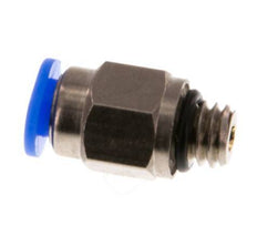 Racor de 3mm x M 6 con rosca macho Latón/POM NBR Diseño compacto [2 piezas]