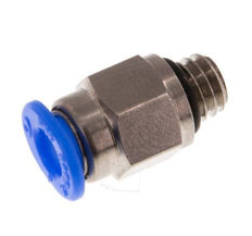 Racor de 4mm x M 6 con rosca macho Latón/POM NBR Diseño compacto [2 piezas]