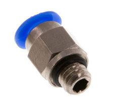 Racor de 4mm x M 6 con rosca macho Latón/POM NBR Diseño compacto [2 piezas]