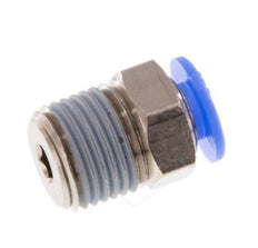 Racor de 4mm x R1/8'' con rosca macho Latón/POM NBR Diseño compacto [5 piezas]