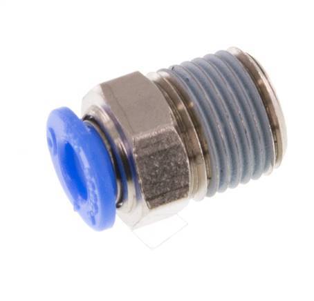 Racor de 4mm x R1/8'' con rosca macho Latón/POM NBR Diseño compacto [5 piezas]
