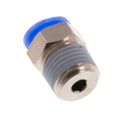 Racor de 4mm x R1/8'' con rosca macho Latón/POM NBR Diseño compacto [5 piezas]