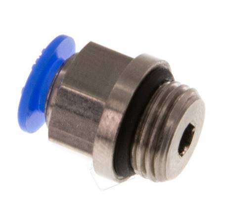 Racor de 4mm x G1/8'' con rosca macho Latón/POM NBR Diseño compacto [5 piezas]