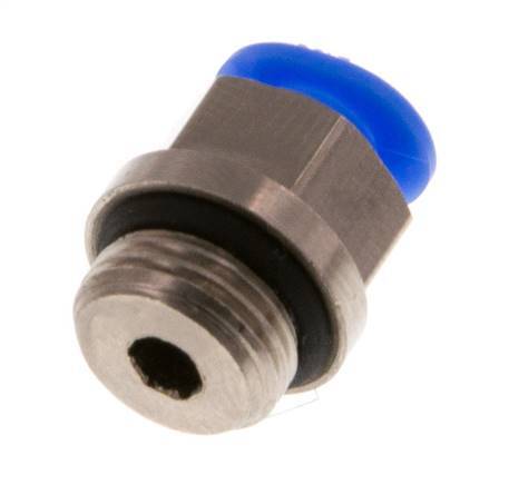 Racor de 4mm x G1/8'' con rosca macho Latón/POM NBR Diseño compacto [5 piezas]
