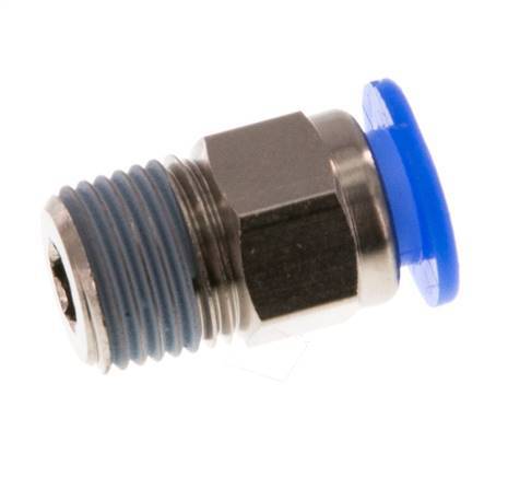 Racor de 6mm x R1/8'' con rosca macho Latón/POM NBR Diseño compacto [5 piezas]