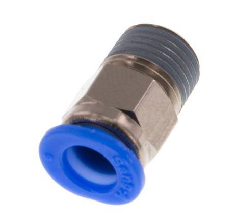 Racor de 6mm x R1/8'' con rosca macho Latón/POM NBR Diseño compacto [5 piezas]