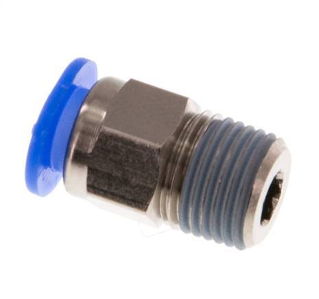 Racor de 6mm x R1/8'' con rosca macho Latón/POM NBR Diseño compacto [5 piezas]