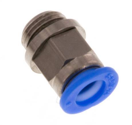 Racor de 6mm x G1/8'' con rosca macho Latón/POM NBR Diseño compacto [5 piezas]