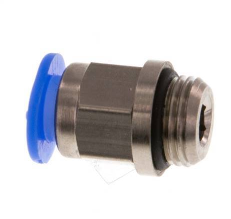 Racor de 6mm x G1/8'' con rosca macho Latón/POM NBR Diseño compacto [5 piezas]