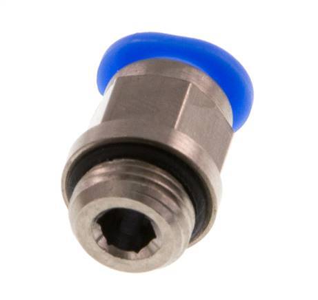 Racor de 6mm x G1/8'' con rosca macho Latón/POM NBR Diseño compacto [5 piezas]