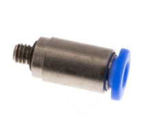 Racor de 3mm x M 3 con rosca macho Acero/POM NBR Diseño compacto del hexágono interior [2 piezas]