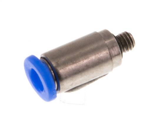 Racor de 3mm x M 3 con rosca macho Acero/POM NBR Diseño compacto del hexágono interior [2 piezas]