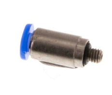 Racor de 3mm x M 3 con rosca macho Acero/POM NBR Diseño compacto del hexágono interior [2 piezas]