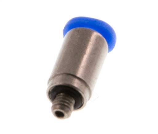 Racor de 3mm x M 3 con rosca macho Acero/POM NBR Diseño compacto del hexágono interior [2 piezas]