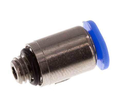 Racor de 3mm x M 5 con rosca macho Latón/POM NBR Diseño compacto del hexágono interior [5 piezas]
