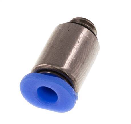 Racor de 3mm x M 5 con rosca macho Latón/POM NBR Diseño compacto del hexágono interior [5 piezas]