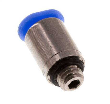 Racor de 3mm x M 5 con rosca macho Latón/POM NBR Diseño compacto del hexágono interior [5 piezas]